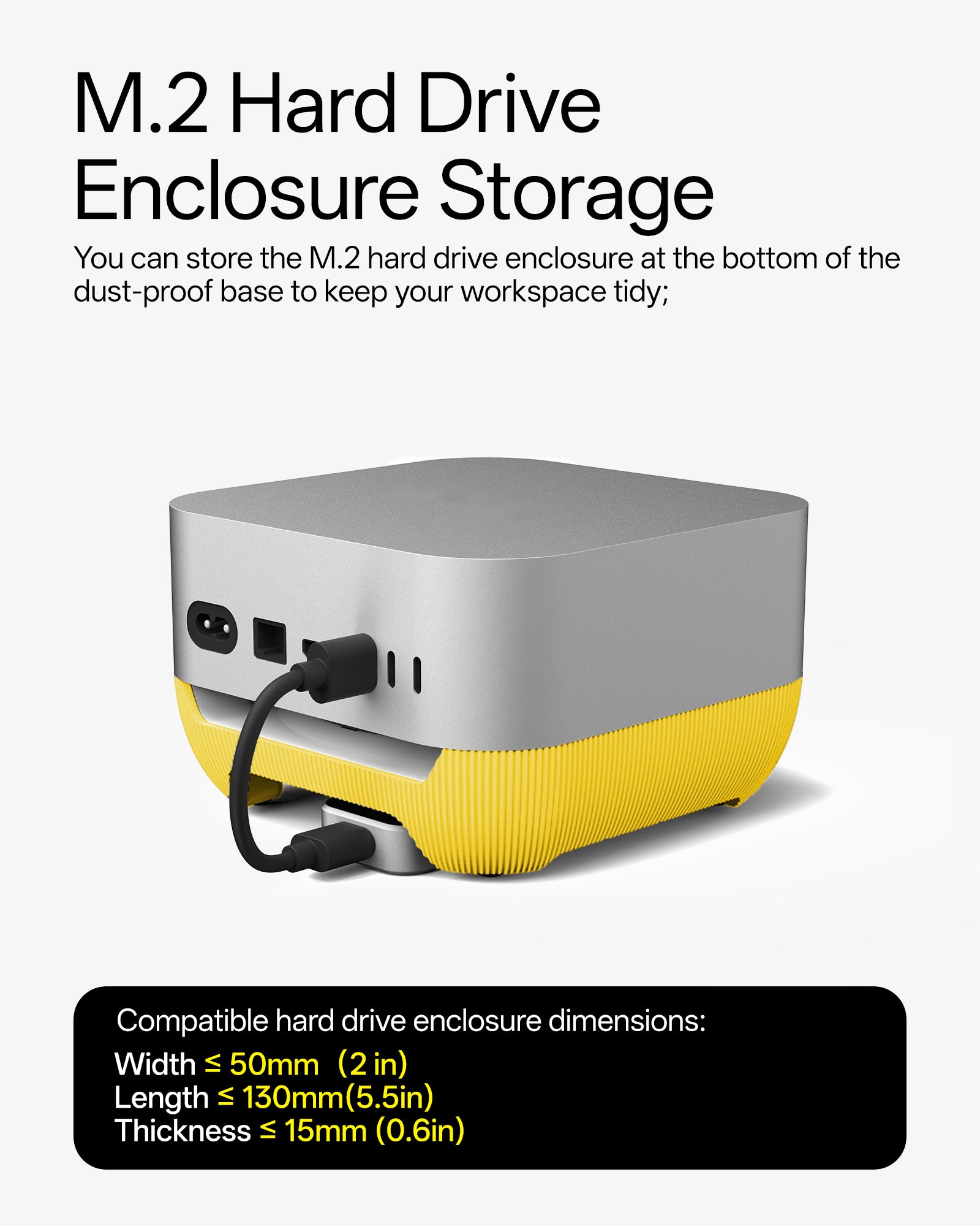 Duck Dust-proof Base Taller Height For Mac mini