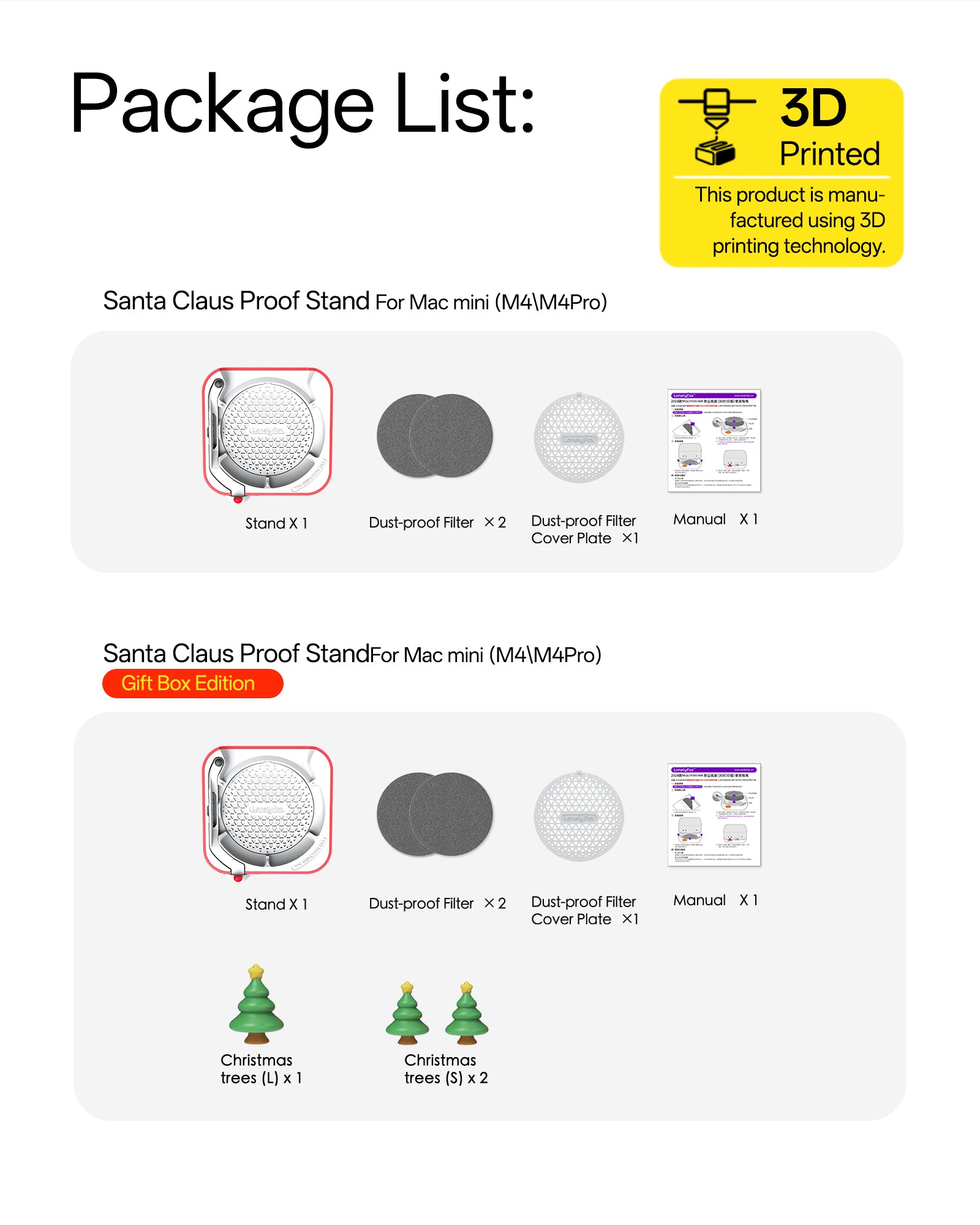 Santa Claus  Proof Stand For Mac mini